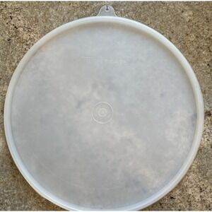 Tupperware Round Clear Lid #1203 "W" Vintage Replacement 9.25"